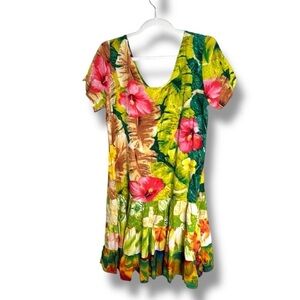 Jams World 50 Years Floral Mini Dress Florabunda Size Large